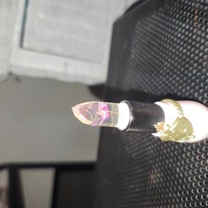 Clear and Pink Lipstick with Gold Accents